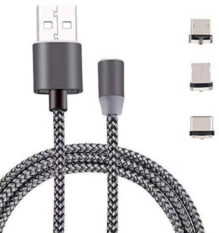 Vinsh 3in1 Magnetic Fast Charging Cable Usb Type C Ios Micro Usb Cable For All Smartphones