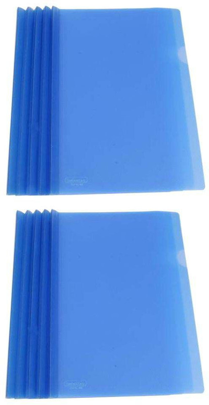 swati plastic plastic file(Set Of 10, Blue)