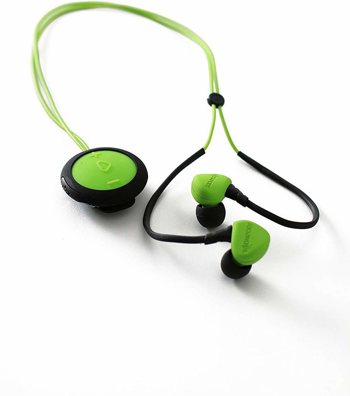 BOOMPODS Sportpods Race Bluetooth Headset with Mic(Green, Black, In the Ear)
