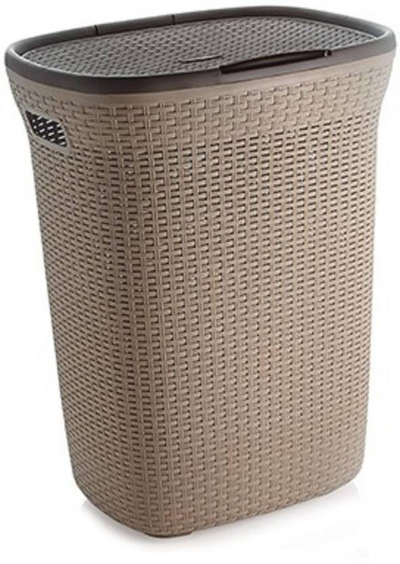 ckarss 50 L Grey Laundry Basket(Plastic)