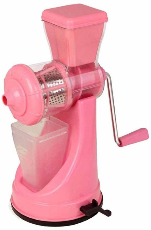 KitchenFest NO Fruit & Vegetable Steel Handle with Vacuum Locking System 0 Juicer Mixer Grinder(Pink, 1 Jar)