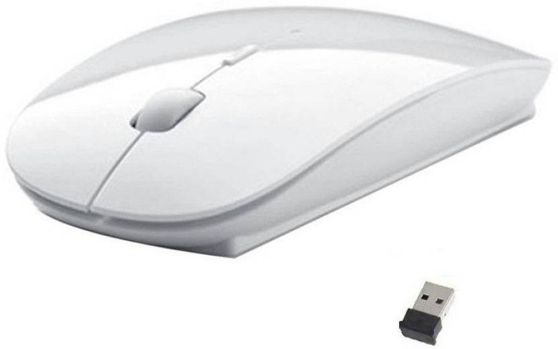Dezful Wireless mouse White Wireless Ambidextrous Optical Mouse(White)