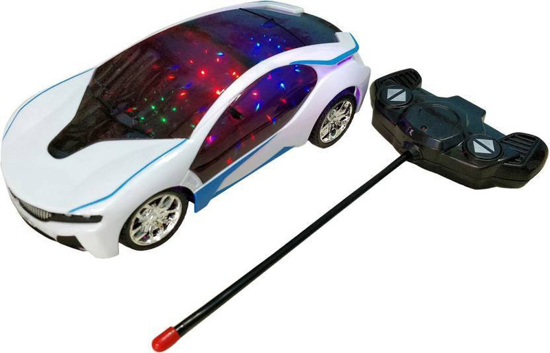 penadia Remote Control Famous Car Bmw I8 Electric Chargeable 3D Lightning (Multicolor)(White)