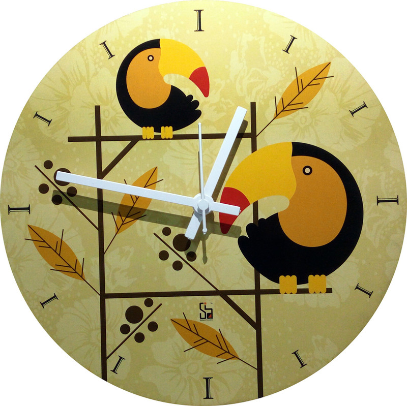 shobhamit innovatives Analog 0.5 cm X 28 cm Wall Clock(Black, Without Glass)