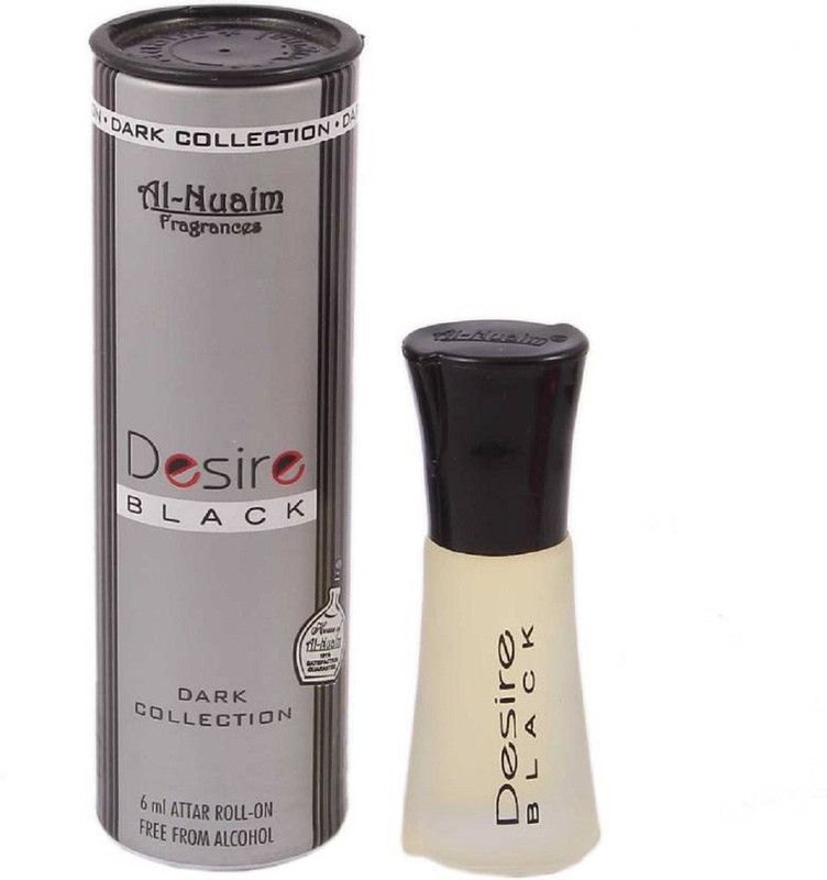 Al Nuaim Desire Black Dark Collection Floral Attar 6 ml Pack of 2 (For Men & Women) Floral Attar(Floral)