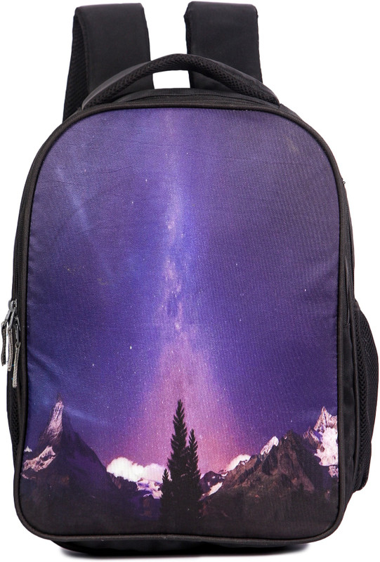 surya bags industries Surya Polyester Black School Bag with Printed Character for Girls & Boys (Age Group 5-9) Waterproof Backpack(Brown, 24 L)