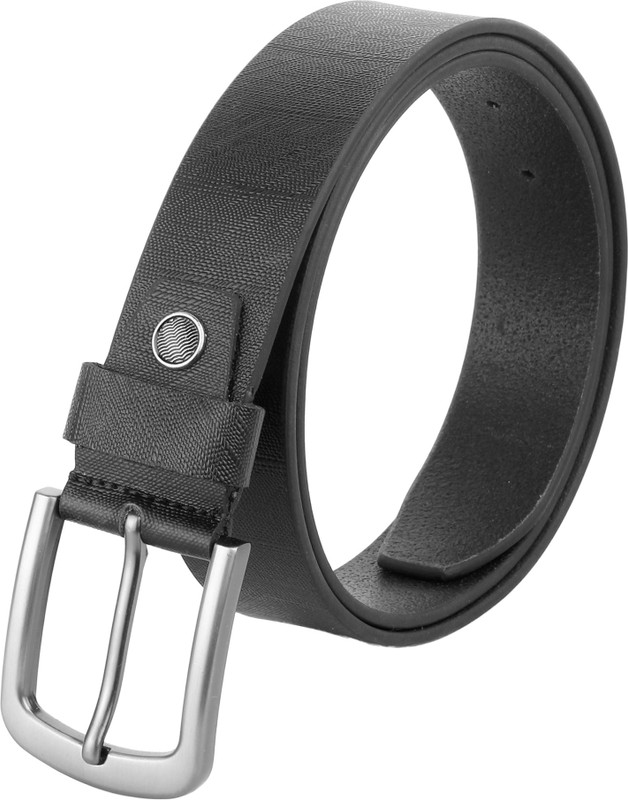 treewood Men Evening, Party, Formal, Casual Black Genuine Leather Belt
