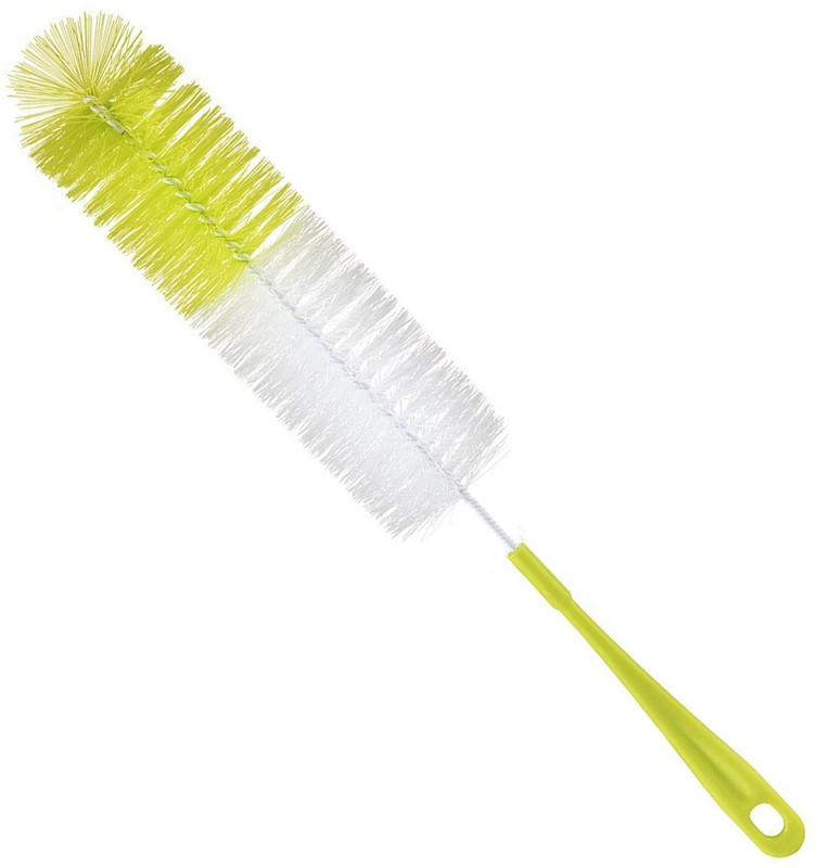 SWAB Long Bottle Cleaning Brush 16" Extra Long x 2.17" (Yellow) Extra Wide Cleaner for Washing Decanter, Thermos, Water Bottle(Yellow)