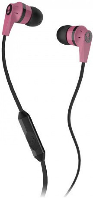 Skullcandy Ink'd Headset with mic(Pink & Black, In the Ear) 1