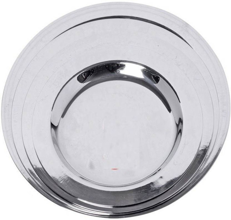 EMPHIRE Stainless Steel Ciba Tope Lid, Set of 4 (Small Sizes 7-10; 12.4, 14, 15.2, 17 cms) 4 inch, 4.7 inch, 5.5 inch, 6.7 inch Lid Set, Pack of 4(Stainless Steel)