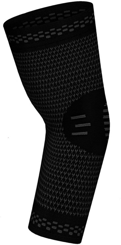 obliq Elbow Support Compression Sleeve for Men/Women Pain Relief, Sports, Tennis and Gym Elbow Support(Black)