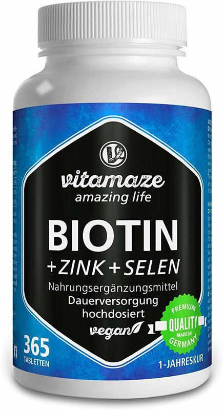 vitamaze amazing life biotin 365 tablets(made in germany)(365 Tablets)