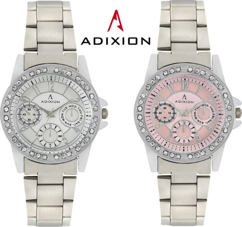 ADIXION 9401SM0206 New Chronograph Pattern Stainless Steel Analog Watch - For Women