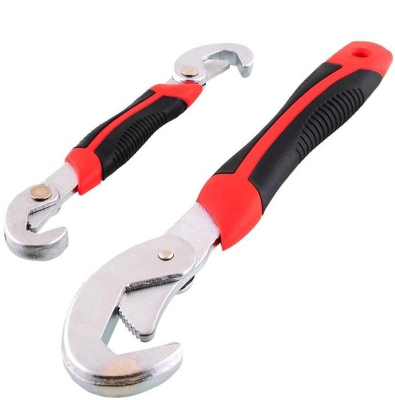stepgear Snap N Grip Red Steel Multipurpose- Set Of 2 Double Sided Box End Wrench Set (Pack of 2) 7777 Double Sided Rachet Wrench Set(Pack of 2)