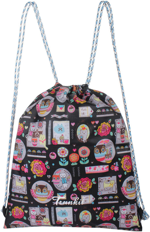 Trunkit Drawstring Laptop Bag, Tuition Bag, Carry Bag, Gym Bag, School Bag,-C-3 Waterproof Multipurpose Bag(Black, 7 L)