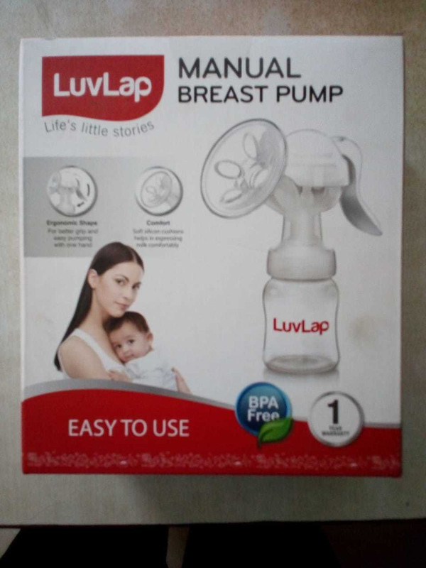 Luvlap Manual Feeding Breast Pump For Comfort And Easy One Hand