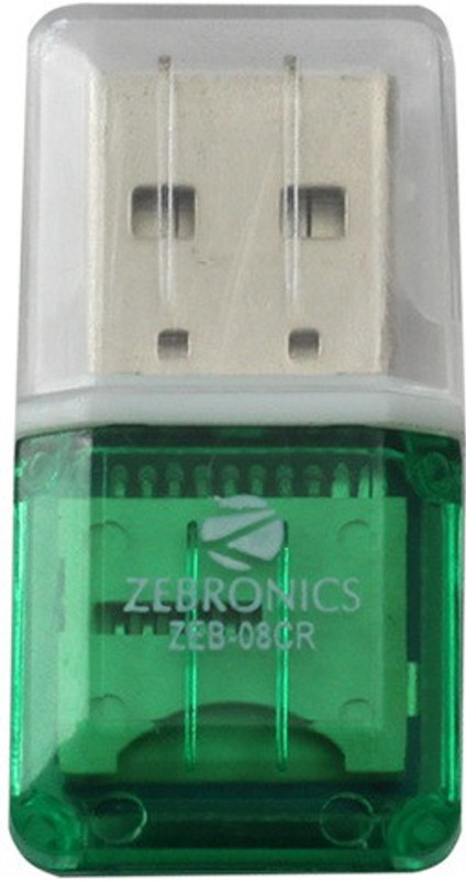 Zebronics zeb 08cr Card Reader(Green)