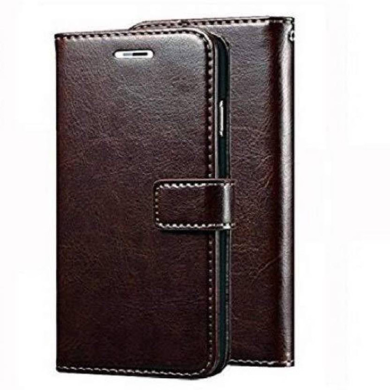 burgeoned Flip Cover for Realme U1(Coffee,Brown)