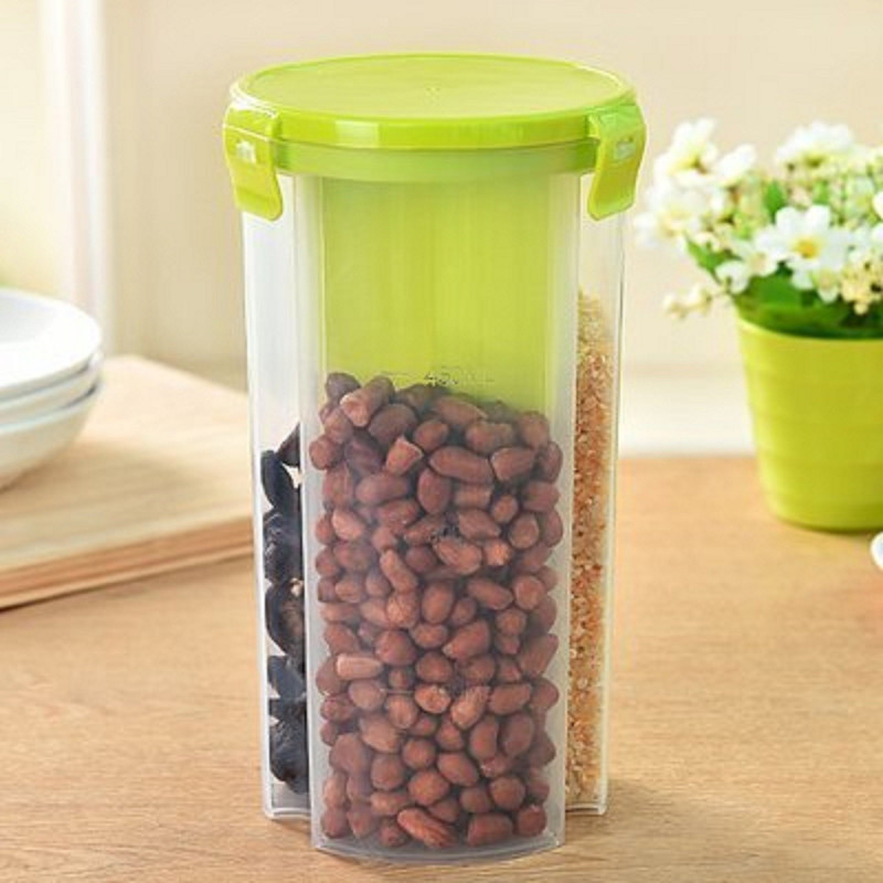 nature care enterprise  - 1500 ml Plastic Grocery Container(Multicolor)