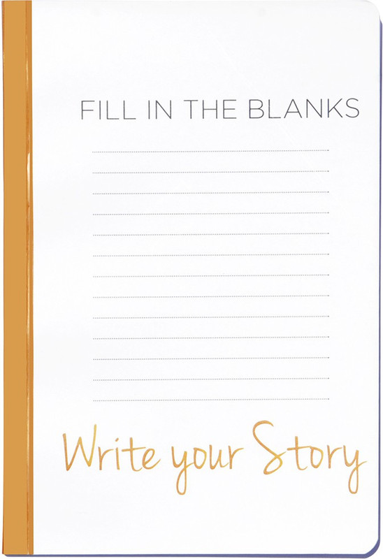 neotericbloom A5 Note Book(Notebook/Diary Fill in the Blanks (Write Your Story) Notebook, Soft Cover, Ruled, 80 GSM, 100 Pages, A5 (8.1"X 5.7") Inches (Multi-Colour), Multicolor)