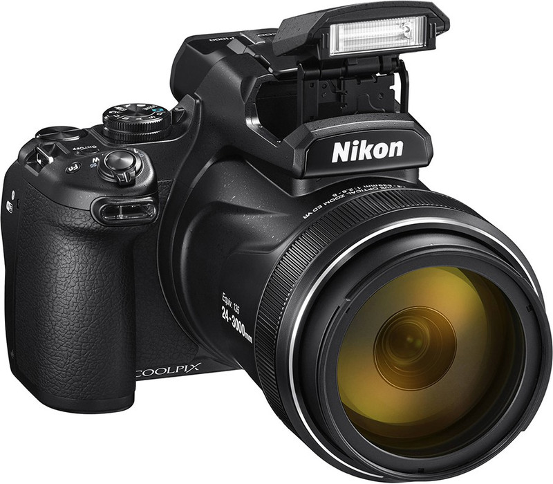 Nikon COOL PIX P1000 COOLPIX P1000 16 MP 125X 3000 mm optical zoom DSLR Camera Compact Digital Camera(Black)