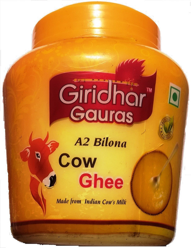 giridhargauras GIRIDHAR GAURAS A2 BILONA COW GHEE 500 ml Mason Jar