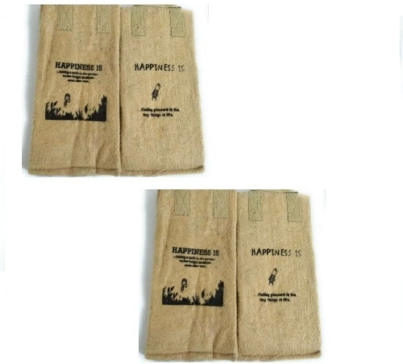 my garden store Bio-degradable Square Large Jute Grow Bags 9x9 inches pack of 4 for Outdoor & Indoor Planting Home Decor Grow Bag