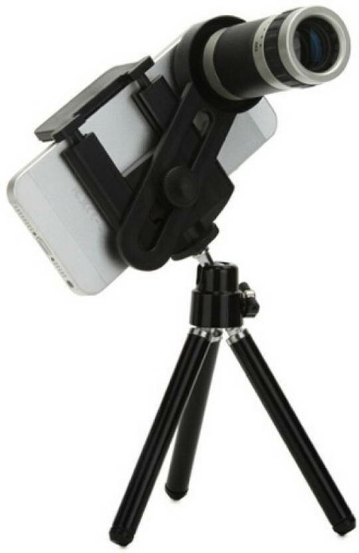 HD Buy Universal 8X Zoom Telescope Camera + Adjustable Holder for Mobile Phone Lens(White, 25)