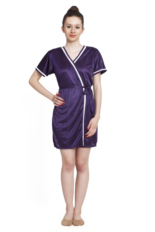 Freely Women Nighty with Robe(Purple)