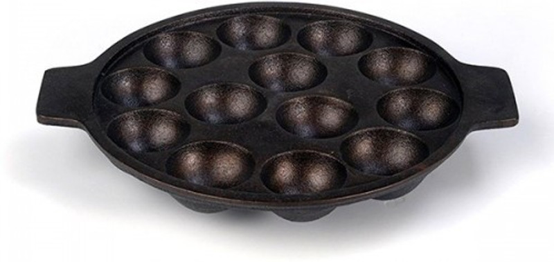 Rock Tawa RT-TAWA07 Paniarakkal Pan 24 cm diameter 13 L capacity(Cast Iron, Induction Bottom)