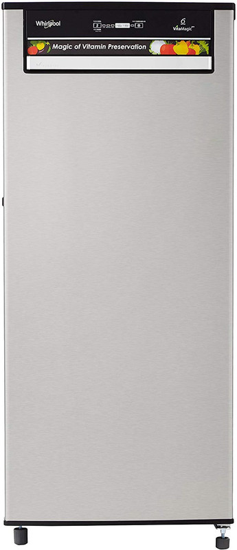 Whirlpool 200 L Direct Cool Single Door 3 Star Refrigerator(Magnum Steel, 215 VMPRO PRM 3S MAGNUM STEEL - E)
