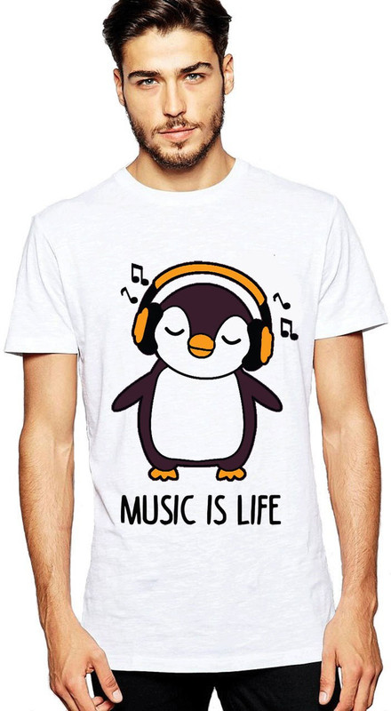 urban rules Printed Men Round Neck White T-Shirt