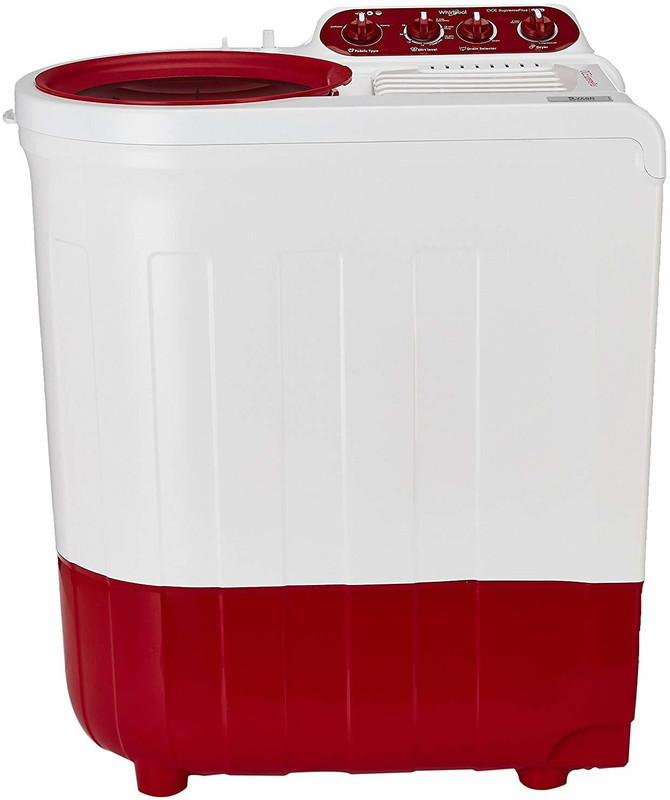 Whirlpool 7.2 kg Semi Automatic Top Load Red, White(Ace 7.2 Supreme Plus (Coral Red) (5YR))