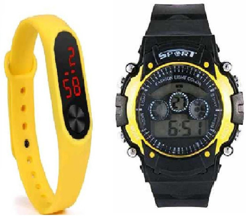 giftkids BeautifuL Sports Black,Date Display,with Light kids Digital Watch - For Boys Digital Watch  - For Boys & Girls
