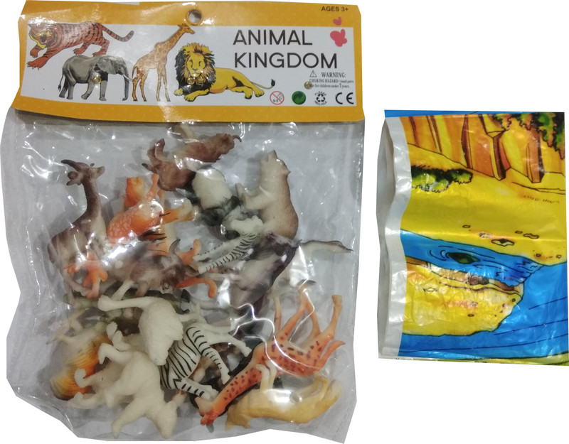 lifestylesection Exclusive Animal Play Sets with play mat for kids(Multicolor)