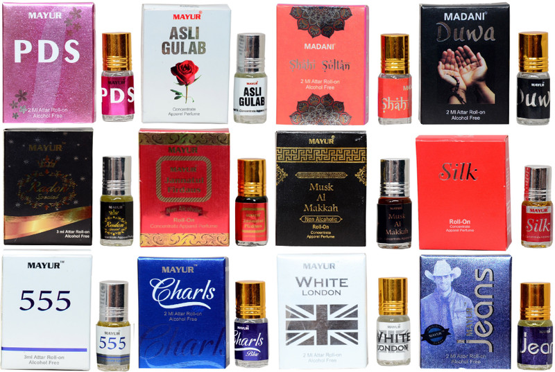 Mayur Ramdan Kareem Special Attar Gift Set (12 Pcs of 3ml) Floral Attar(Citrus)