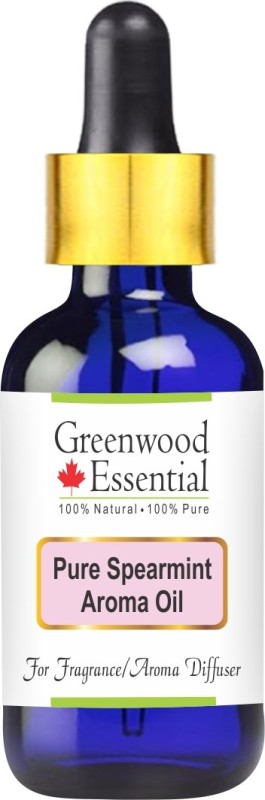 Greenwood Essential Pure Spearmint Aroma Oil (Suitable for Aroma Diffuser) with Glass Dropper 100% Natural Therapeutic Grade(30 ml)