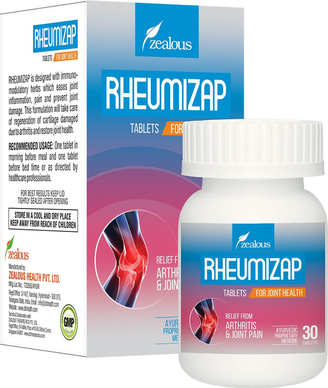 zealous RHEUMIZAP, Rheumatoid arthritis herbal medicine, 30 tablets(15 g)