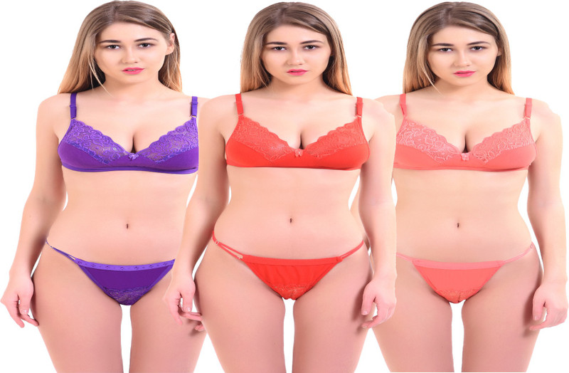 shivti byin beauty Premium Women Full Coverage Non Padded Bra(Multicolor)