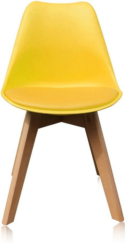 azazo divider Plastic Dining Chair(Set of 1, Finish Color - Yellow)