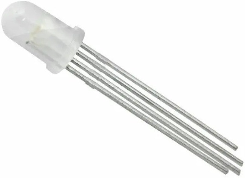 kingsbuy 5 mm Common Anode 4 Pin Tri Color Diffused Light Lamp LED Diode Rgb Light Electronic Hobby Kit