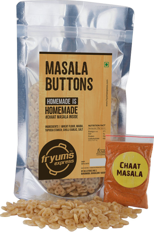 fryums express Masala Button Papad Ready to fry Fryums 300 g