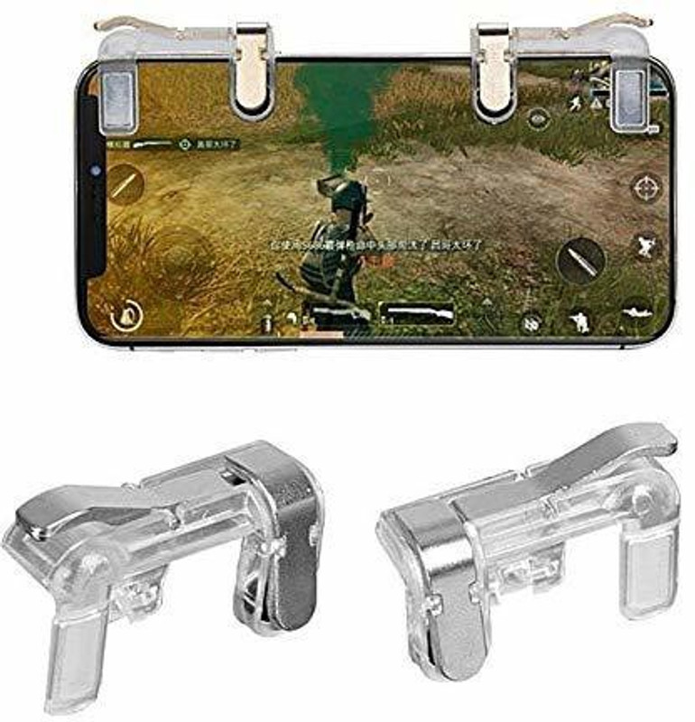 awf PUBG trigger L1 R1 Joystick Gaming Accessory Kit  Gaming Accessory Kit(White Glass, For Android, iOS)