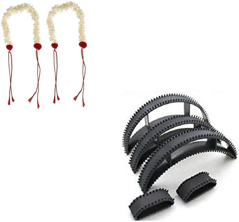 shivnath enterprises hair thread gajra hair banana plastic bumpit Hair Accessory Set(Multicolor)