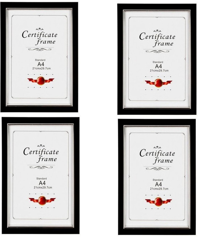 jaipurhouse Wood Photo Frame(Black, 4 Photos)