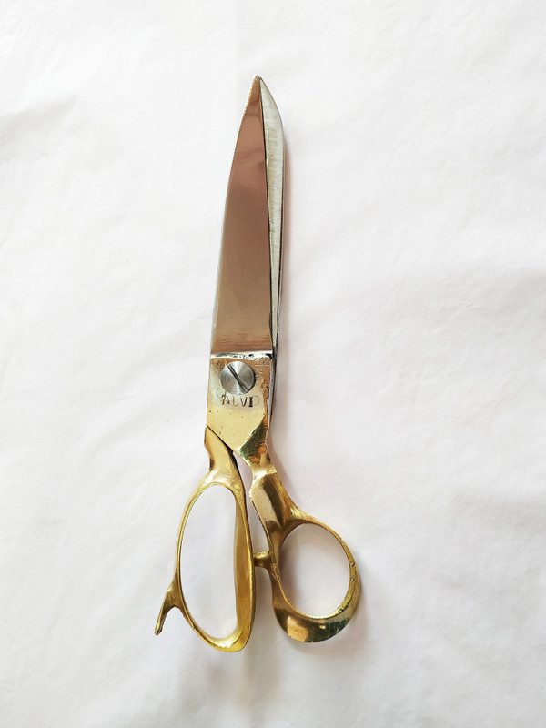 Alvi BRASS STEEL 10 INCH Scissors(Set of 1, Gold)