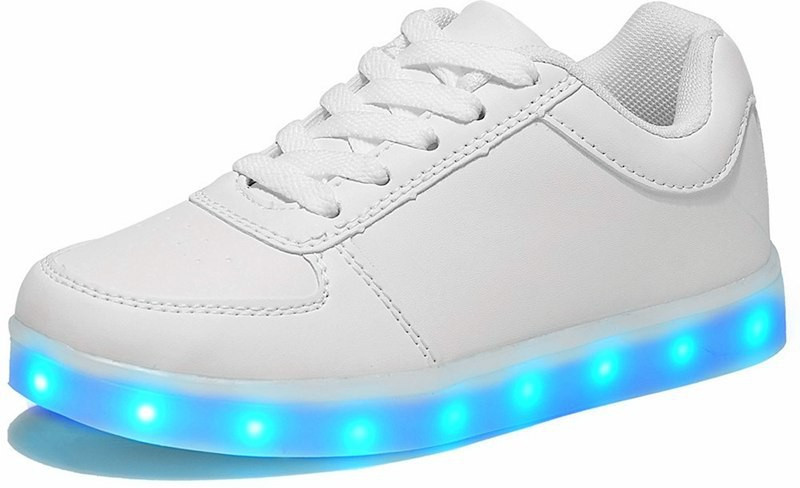 led white shoes