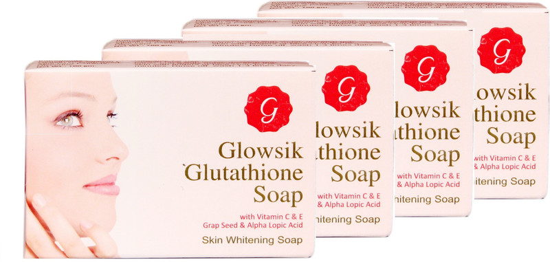 G Glowsik Glutathione Soap For Skin Whitening With Vitamin C E 4 X 1 G Buy Online In Cyprus At Desertcart Com Cy Productid