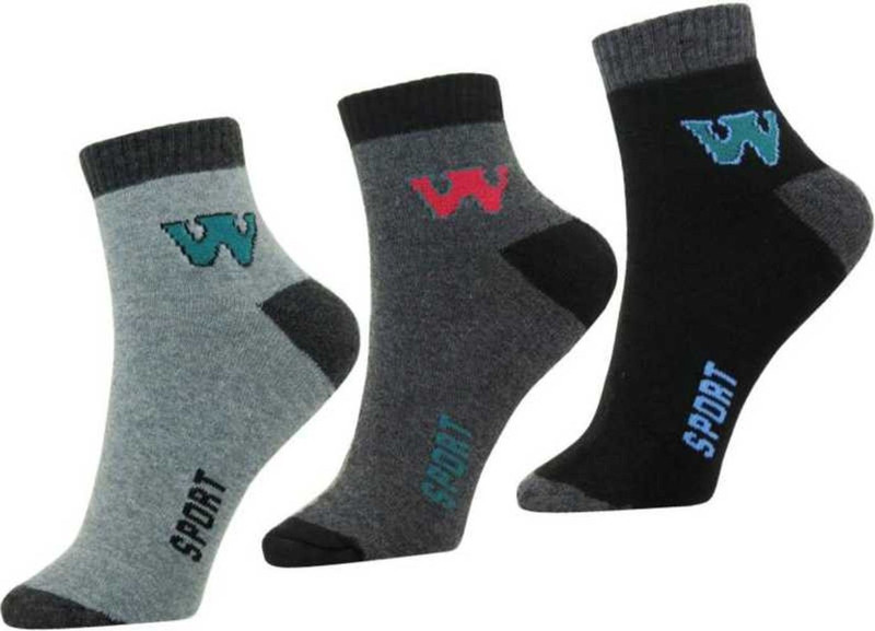 your shopping store Men Color Block Ankle Length(Pack of 3)