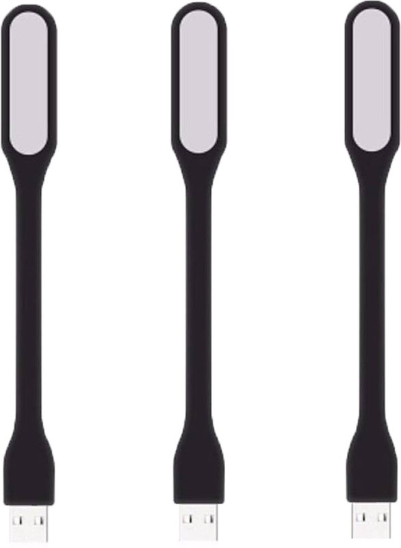 eer wear Portable and Flexible for Notebook, Laptop, Power Bank (Black Pack of 3 ) USB Led Light usblightblack-Q03 Led Light, Laptop Accessory(Black)